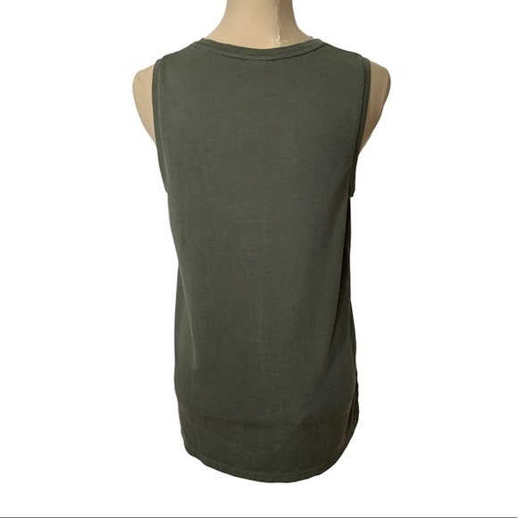 And ea wy Women Top Size M Green Olive - Picture 2 of 11